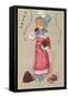 Young Girl Eating Chocolate-null-Framed Stretched Canvas