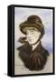 Young Girl in a Brown Hat, 1882-Edouard Manet-Framed Stretched Canvas
