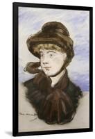 Young Girl in a Brown Hat, 1882-Edouard Manet-Framed Giclee Print