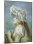 Young Girl in a Lace Hat-Pierre-Auguste Renoir-Mounted Giclee Print