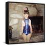 Young Girl in a Patriotic Dance Outfit Poses, Ca. 1967-null-Framed Stretched Canvas