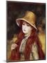 Young Girl in a Straw Hat-Pierre-Auguste Renoir-Mounted Giclee Print