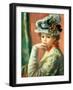 Young Girl in a White Hat-Pierre-Auguste Renoir-Framed Giclee Print