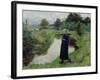 Young Girl in the Fields-Evariste Carpentier-Framed Giclee Print