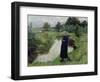 Young Girl in the Fields-Evariste Carpentier-Framed Giclee Print