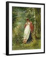 Young Girl in the Wood, 1874-Vladimir Egorovic Makovsky-Framed Giclee Print