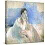 Young Girl Leaning, 1894-Berthe Morisot-Stretched Canvas