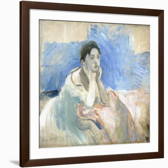 Young Girl Leaning, 1894-Berthe Morisot-Framed Giclee Print