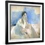 Young Girl Leaning, 1894-Berthe Morisot-Framed Giclee Print