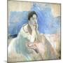 Young Girl Leaning, 1894-Berthe Morisot-Mounted Giclee Print