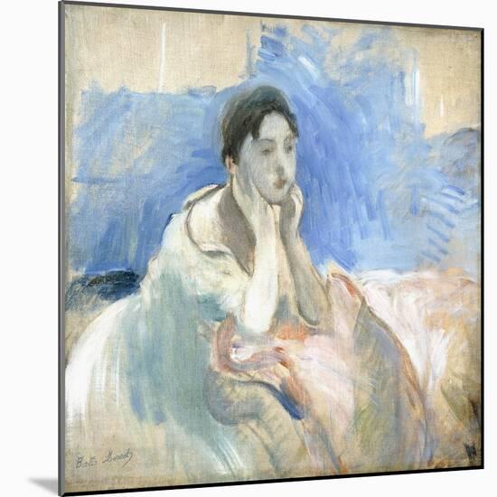 Young Girl Leaning, 1894-Berthe Morisot-Mounted Giclee Print