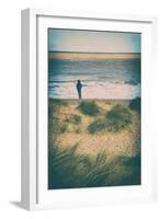 Young Girl Looking Out to Sea-Tim Kahane-Framed Photographic Print