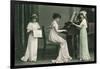 Young Girl Music Recital-null-Framed Art Print