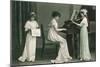 Young Girl Music Recital-null-Mounted Art Print