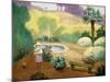 Young Girl Near the Fountain-Henri Lebasque-Mounted Giclee Print