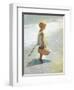 Young Girl on a Beach-I Davidi-Framed Art Print