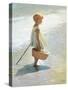 Young Girl on a Beach-I Davidi-Stretched Canvas