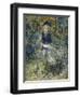 Young Girl on a Bench; La Jeune Fille Au Banc, 1875-Pierre-Auguste Renoir-Framed Giclee Print