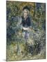 Young Girl on a Bench; La Jeune Fille Au Banc, 1875-Pierre-Auguste Renoir-Mounted Giclee Print