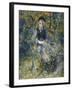 Young Girl on a Bench-Pierre-Auguste Renoir-Framed Giclee Print