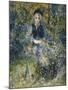 Young Girl on a Bench-Pierre-Auguste Renoir-Mounted Giclee Print