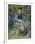 Young Girl on a Bench-Pierre-Auguste Renoir-Framed Giclee Print