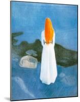 Young Girl on a Jetty-Edvard Munch-Mounted Art Print