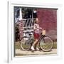 Young Girl on Her New Bike, Ca. 1965-null-Framed Photographic Print