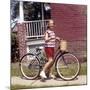 Young Girl on Her New Bike, Ca. 1965-null-Mounted Photographic Print