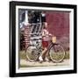 Young Girl on Her New Bike, Ca. 1965-null-Framed Photographic Print