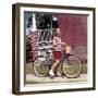 Young Girl on Her New Bike, Ca. 1965-null-Framed Photographic Print