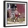 Young Girl on Her New Bike, Ca. 1965-null-Framed Photographic Print