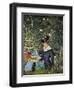 Young Girl on the Threshold of the Garden at Bellevue, 1880-Edouard Manet-Framed Giclee Print