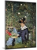 Young Girl on the Threshold of the Garden at Bellevue, 1880-Edouard Manet-Mounted Giclee Print