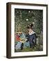 Young Girl on the Threshold of the Garden at Bellevue, 1880-Edouard Manet-Framed Giclee Print