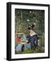 Young Girl on the Threshold of the Garden at Bellevue, 1880-Edouard Manet-Framed Giclee Print