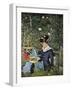 Young Girl on the Threshold of the Garden at Bellevue, 1880-Edouard Manet-Framed Giclee Print