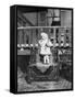 Young Girl Outside Her House, Ca. 1921-null-Framed Stretched Canvas