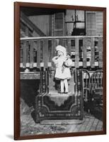 Young Girl Outside Her House, Ca. 1921-null-Framed Photographic Print