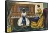 Young Girl Play a Piano-Charles Butler-Framed Stretched Canvas