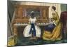 Young Girl Play a Piano-Charles Butler-Mounted Art Print