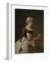 Young Girl Playing Badminton-Jean-Baptiste Simeon Chardin-Framed Giclee Print