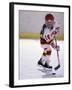 Young Girl Playing Ice Hockey-null-Framed Photographic Print