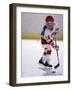 Young Girl Playing Ice Hockey-null-Framed Photographic Print