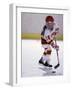 Young Girl Playing Ice Hockey-null-Framed Photographic Print