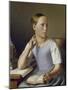 Young Girl Reading, 1842-Sebastian Gutzwiller-Mounted Giclee Print