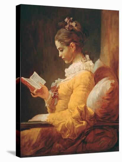 Young Girl Reading, about 1776-Jean-Honoré Fragonard-Stretched Canvas