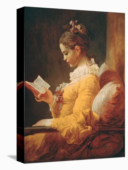 Young Girl Reading, about 1776-Jean-Honoré Fragonard-Stretched Canvas