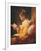 Young Girl Reading, about 1776-Jean-Honoré Fragonard-Framed Giclee Print