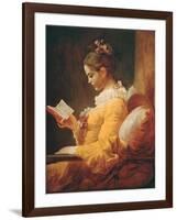 Young Girl Reading, about 1776-Jean-Honoré Fragonard-Framed Giclee Print